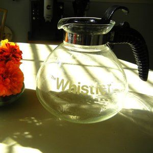 Vintage Gemco THE WHISTLER 6 - 8 cup Replacement Glass Coffee Tea Pot Carafe